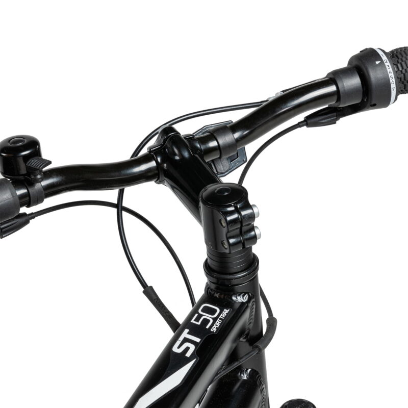 Decathlon Rockrider ST50, 21 Speed Aluminum Mountain Bike, 26", Unisex, Black, Small - Image 3