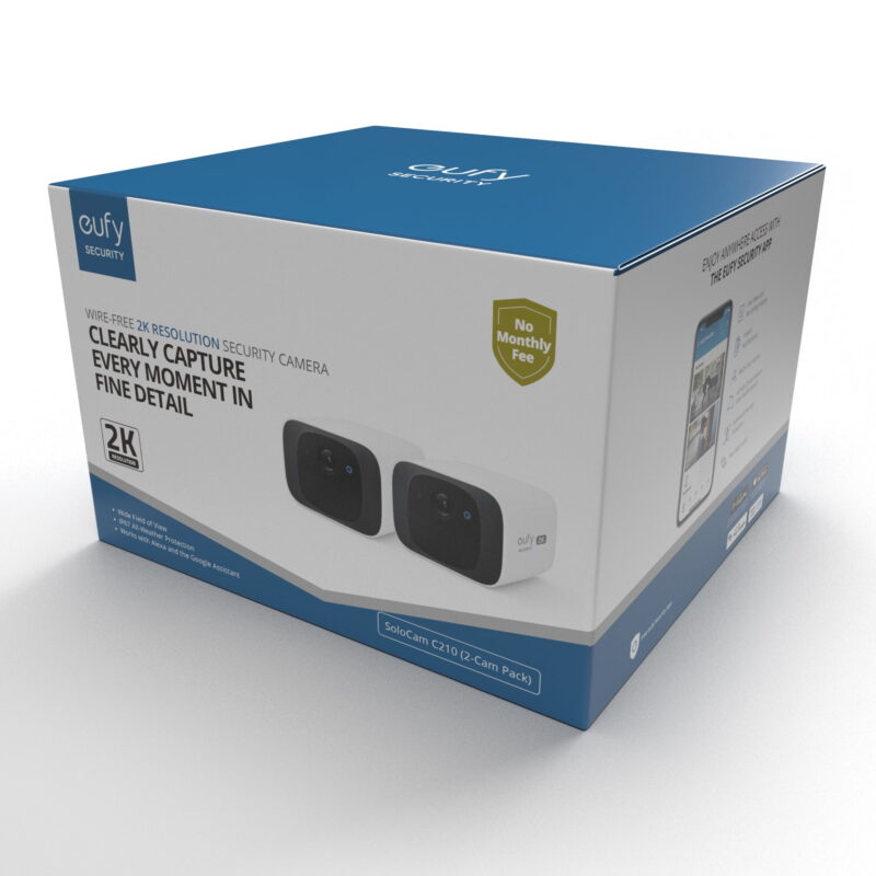 eufy SoloCam C210 (2-Pack) Wireless 2K Outdoor Camera, Local Storage and No Hidden Fees - Image 7