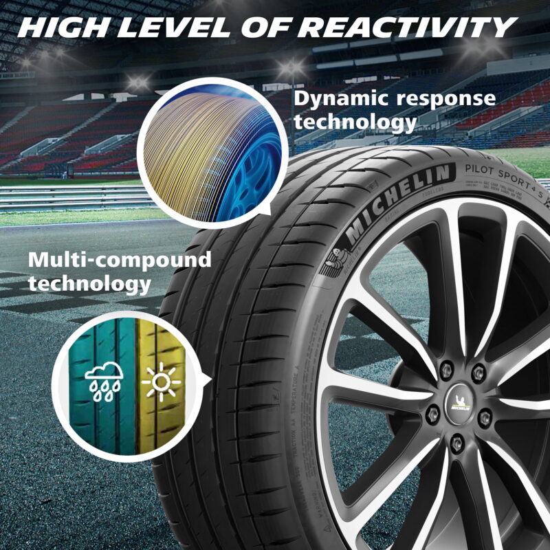 Michelin Pilot Sport 4S Performance 225/45ZR19 (96Y) XL Passenger Tire - Image 5