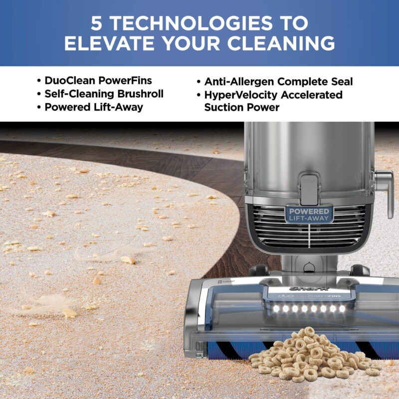 Shark® Vertex DuoClean® PowerFin Upright Vacuum Powered Lift-Away®, Self-Cleaning Brushroll, AZ2000 - Image 2