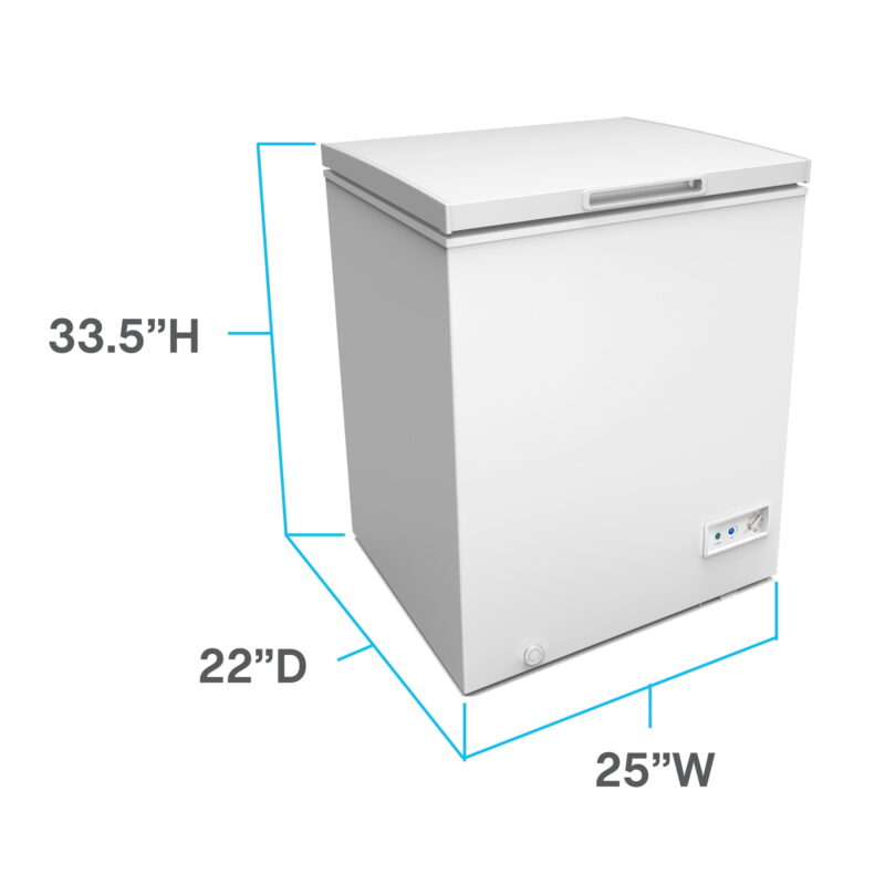 Avanti Garage Ready Chest Freezer, 5.0 Cu. ft. Capacity, in White (​CF5F0W) - Image 7