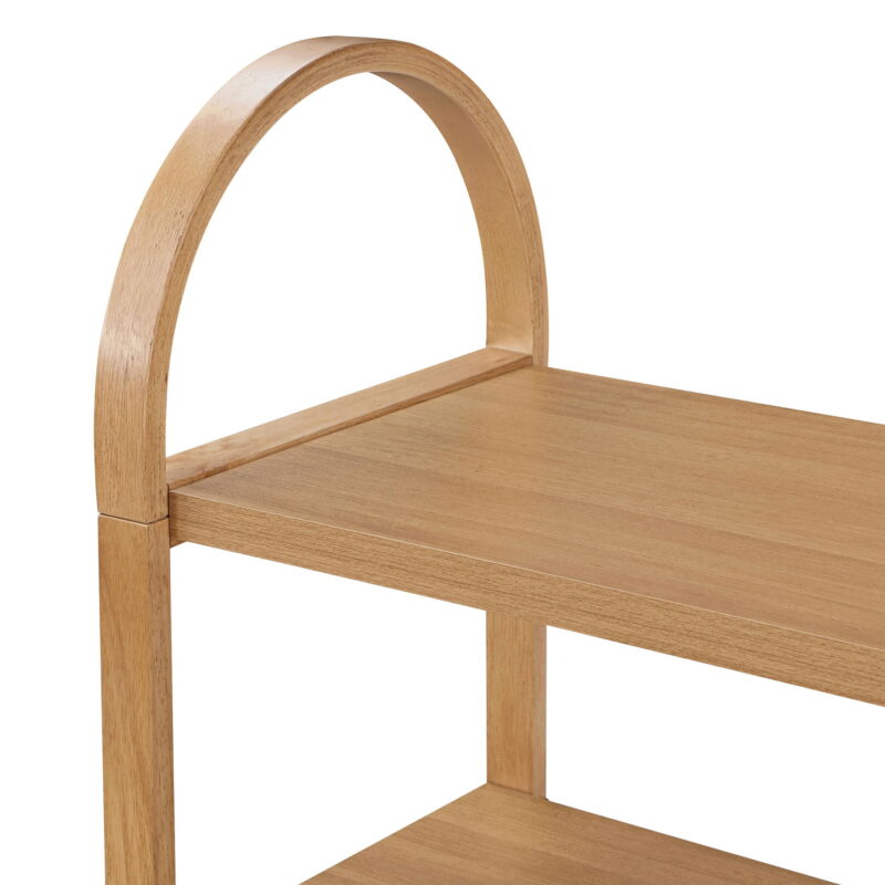 Beautiful 3-Shelf Open Bookcase by Drew Barrymore, Adult, Warm Honey Finish - Image 7