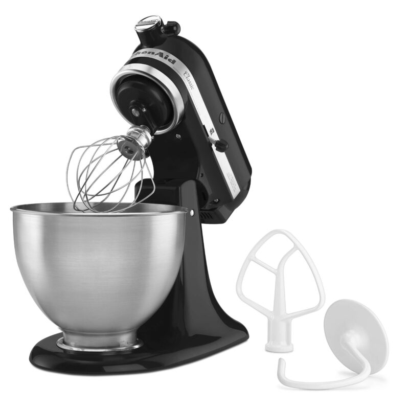 KitchenAid® Classic™ Series 4.5 Quart Tilt-Head Stand Mixer, Onyx Black, K45SS - Image 3