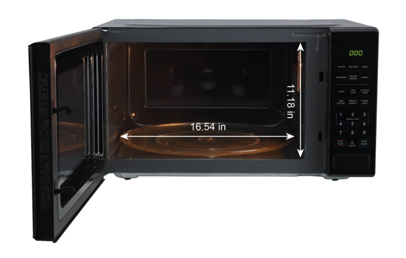 Mainstays 2.2 cu ft Countertop Microwave Oven, Black, New - Image 5