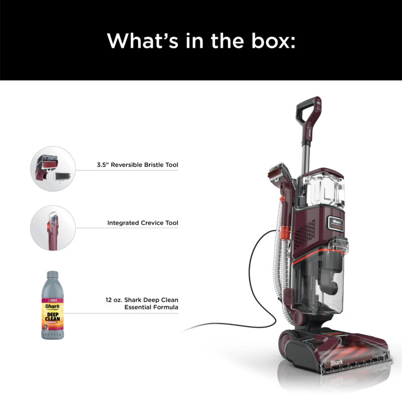 Shark CarpetXpert Upright Deep Carpet, Area Rug & Upholstery Cleaner with Built-in Spot & Stain Eliminator and 12 oz Deep Clean Pro Cleanser, EX150 - Image 7