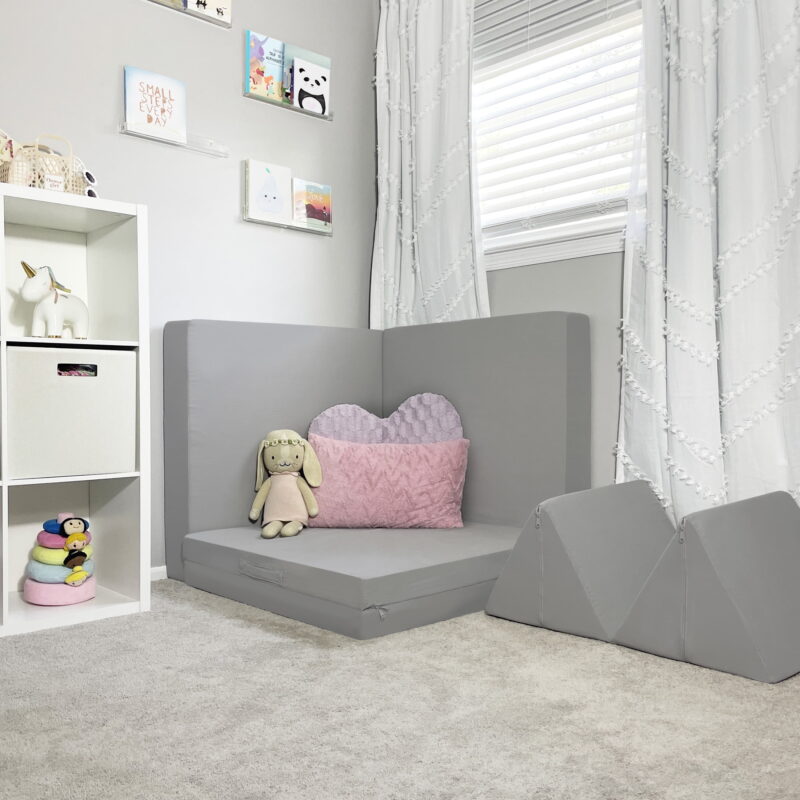 Imaginarium Kids Play Couch, Light Gray - Image 5