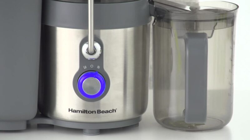 Hamilton Beach Big Mouth Premium Juice Extractor 2 Speeds - Silver, Gray - Image 2