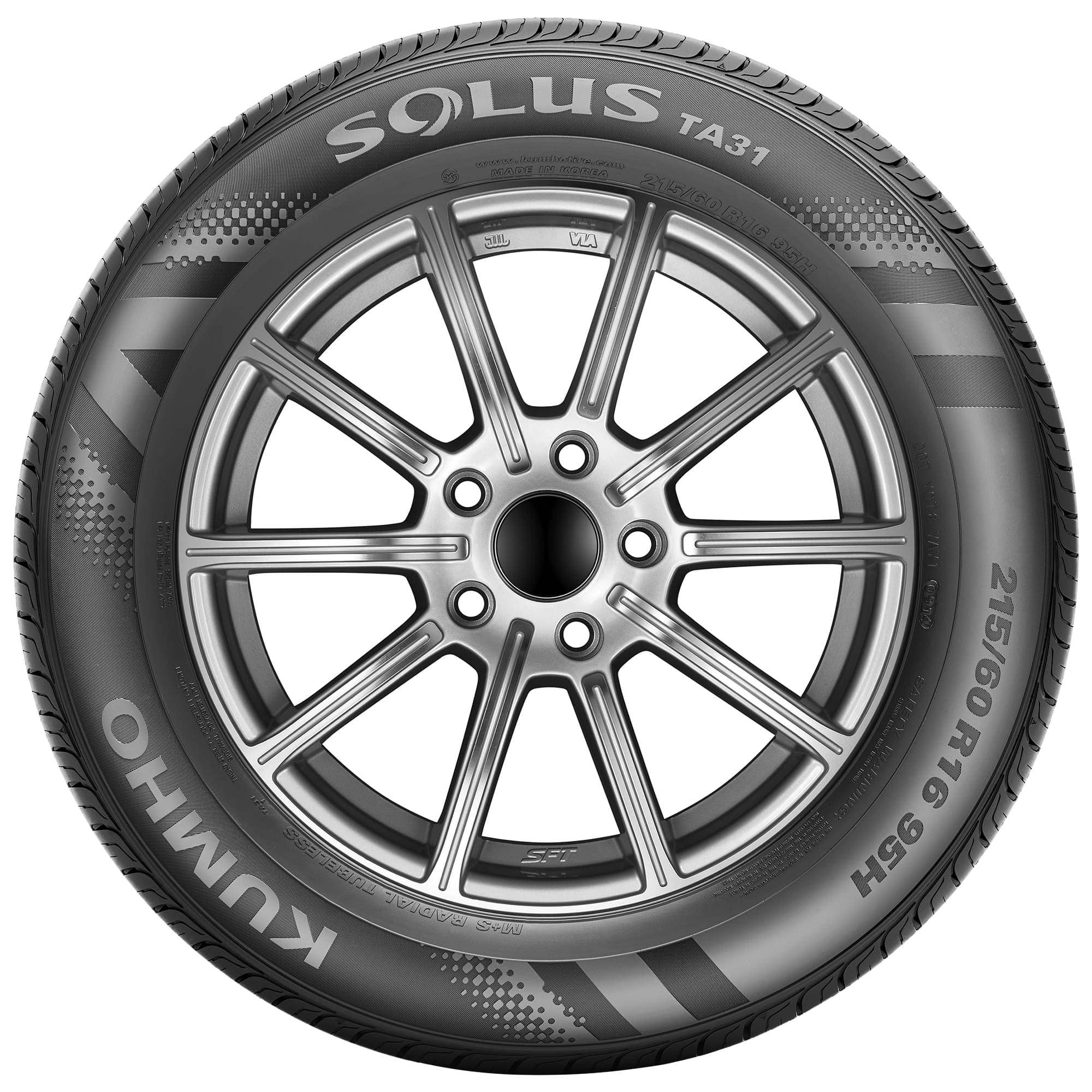 Kumho Solus TA31 All Season 225/60R17 99H Passenger Tire - Image 2
