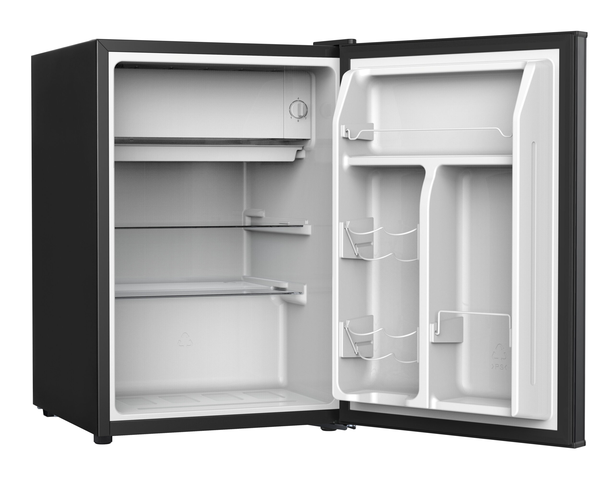 Galanz 2.5 Cu ft One Door Fridge, Black Estar, New - Image 3