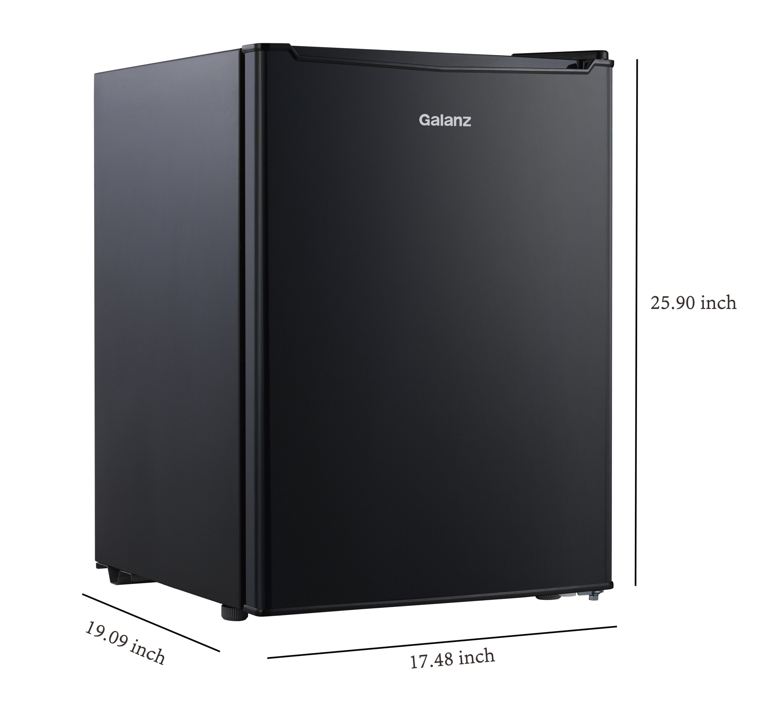 Galanz 2.5 Cu ft One Door Fridge, Black Estar, New - Image 6