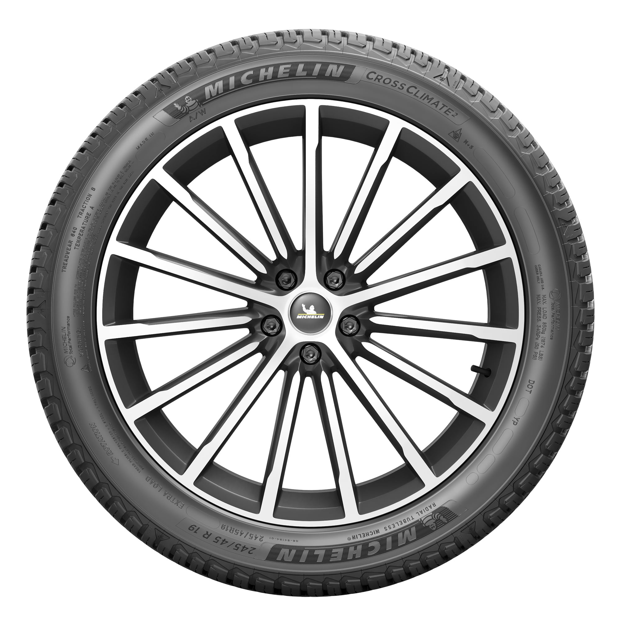 Michelin Cross Climate2 A/W All Weather 265/45R20 108V XL SUV/Crossover Tire - Image 3