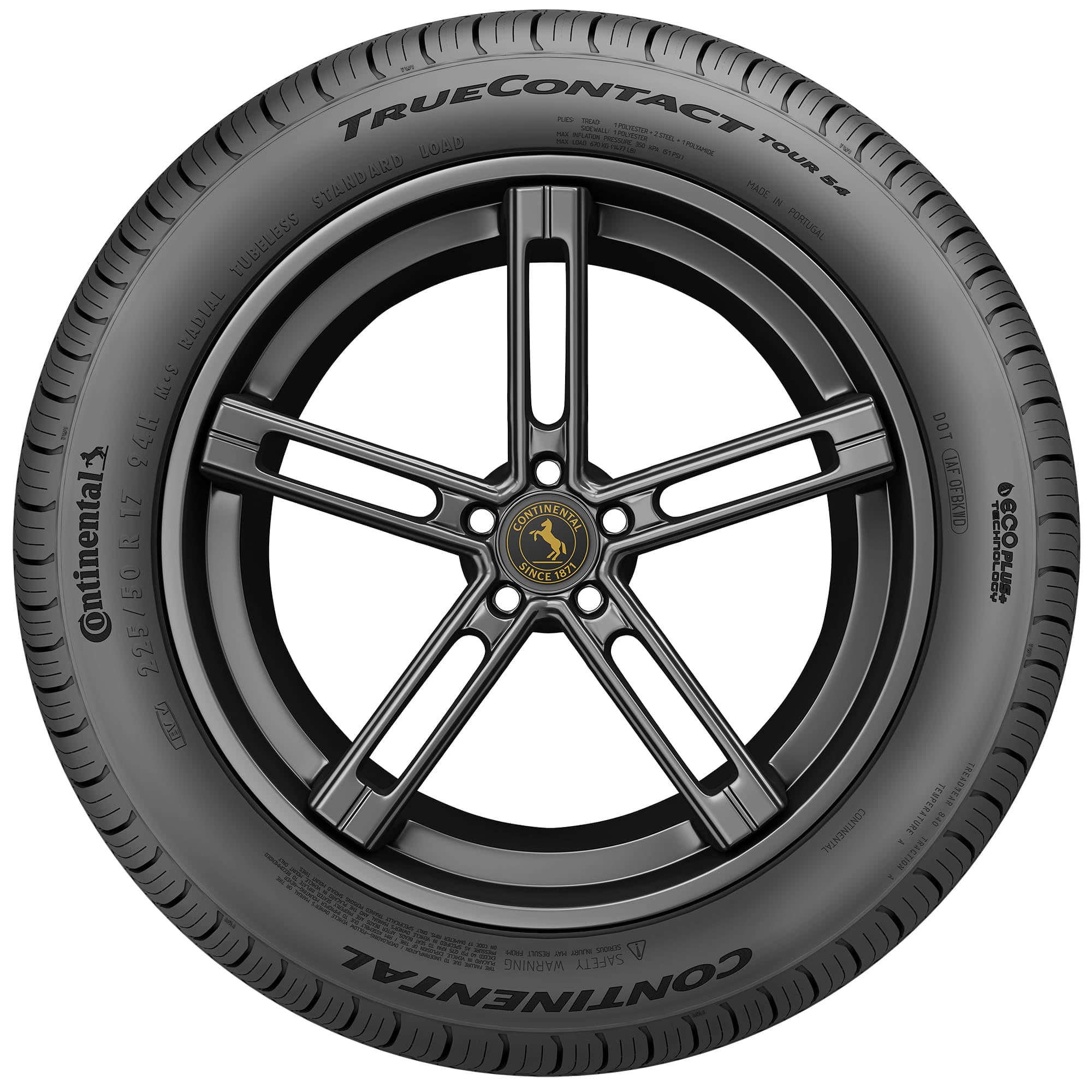 Continental TrueContact Tour 54 All Season 205/50R17 93V XL Passenger Tire - Image 5