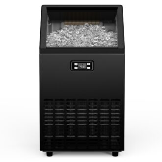 EUHOMY Commercial Ice Maker Machine, 99lbs/24H Stainless Steel Under Counter ice Machine