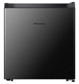 Hisense 1.6 Cu ft Single Door Mini Fridge, Black, Energy Star, 1 Year Warranty, WMS017M6XBE New