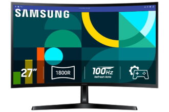 Samsung 27" Essential S3 (S36GD) FHD 100Hz Curved Monitor - LS27D36DGANXZA