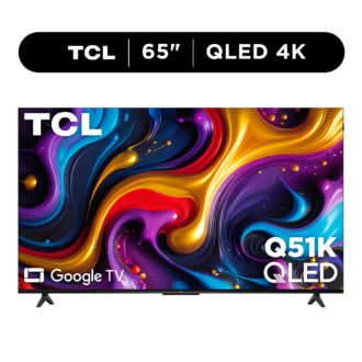 TCL 65" Q Series QLED 4K UHD HDR Smart Google TV (NEW 2025) - Dolby Vision, Dolby Atmos, Motion Rate 120, HDR 10+, Auto Game Mode - 65Q51K